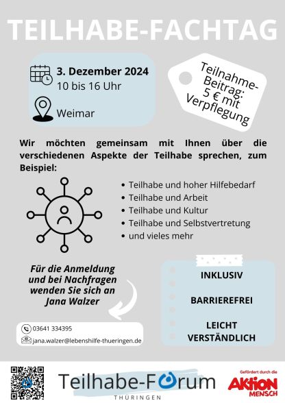 Flyer Fachtag Teilhabe-Forum