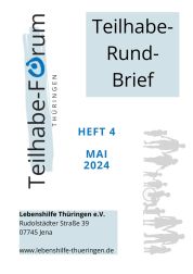 Teilhabe-Rundbrief Nr. 4